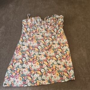 Goodnight Macroon Floral Strapless Dress